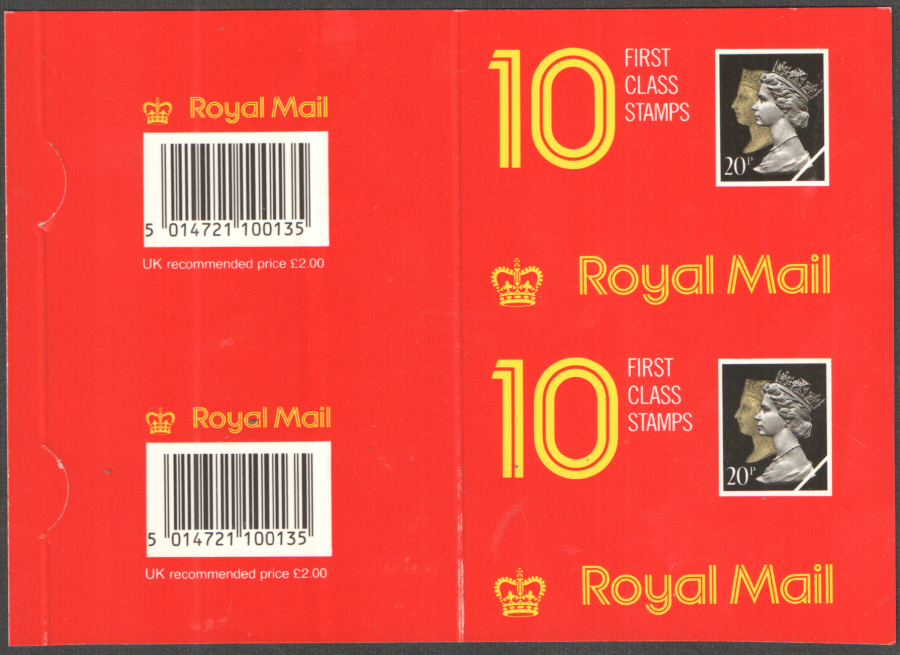 (image for) Uncut pair of Type 4 Harrison Penny Black Anniversary booklet covers